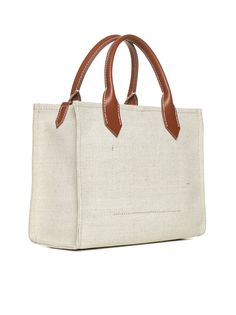 58% cotton, 42% linen Canvas Satchel With Pockets For Shopping, Shopping Canvas Satchel With Pockets, Khaki Canvas Shoulder Bag For Shopping, Khaki Cotton Satchel Bag, Casual Khaki Cotton Bag, Khaki Cotton Satchel Shoulder Bag, Chic Canvas Bags With Pockets, Casual Brown Linen Bag, Khaki Canvas Tote Bag With Canvas Lining