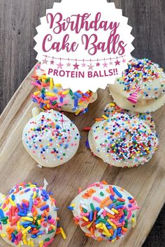 sprinkle covered donuts with white frosting and colorful sprinkles