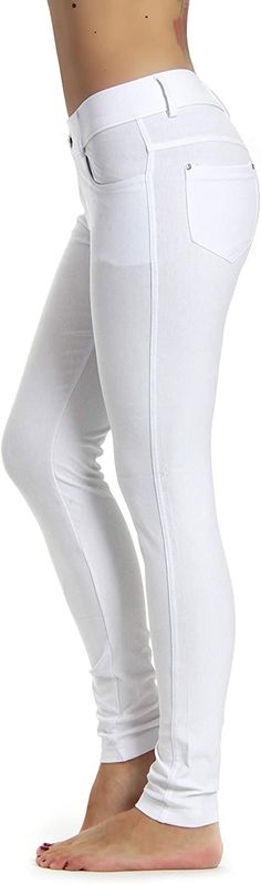 PRICES MAY VARY. Plus size and Standard sizes available :S,M,L,XL,XXL, XXXL Slimming pants with pockets Shaping petite fit Ideal amount of stretch Light and comfy Prolific Health Women's Jean Look Jeggings Tights Many Colors Spandex Leggings Pants. These awesome Slimming Stretch Jeggings come in plus and regular sizes. Material 68% Cotton, 27% Polyester, 5% Spandex Size: S/M Waist: 26” Hip: 32” Front Rise: 8 ½” Back Rise: 12 ¼” Inseam: 28” Leg Opening: 9” Size: M/L Waist: 29” Hip: 33 ½” Front Ri Kitchen Fashion, Active Outfits, Spandex Leggings, Fashion Jeans, Jeans Leggings, Kitchen Gift, Fashion Deals, Jeans Material, Fashion Baby