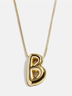 Shop the Enjoy 20% off - Ends Tonight Bubble Initial Necklace - Gold at the official Baublebar site. Enjoy 20% off sitewide during our Big Spring Event – Ends Tonight. Holiday Gift Ideas For Women, Bubble Letter Necklace, Bubble Font, Letter Jewelry, Early Black Friday, Bubble Necklaces, Nameplate Necklace, Initial Necklace Gold, The Bubble