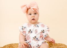 soft Romper Jumpsuit for newborn infant clothes – Patucia Cute Spring Bubble Romper With Matching Headband, Infant Clothes, Summer Weather, Romper Jumpsuit, Sleeveless Rompers, Handmade Baby, Lightweight Fabric, Newborn Baby