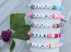 Personalized Name Custom Beaded Bracelet, Custom Beaded Bracelet, Personalized Name Jewelry for Her, Unique Custom Bracelet, Christmas Gift - Etsy Bracelet Keychains, Bracelet Christmas, Custom Bracelet, Sugar Land, Sliding Knot, Name Jewelry, Hand Lotion, Jewelry For Her, Custom Bracelets