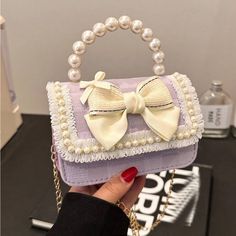 Pearl Bag. Versatile And Cute Bowknot Handbag, Fashionable Mini Handbag Pearl Bag, Handbag For Women, Mini Handbag, Mini Handbags, Mini Bag, This Year, Women Handbags, Top Handle Bag, Bag Lady