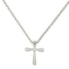 Express your spiritual side with this sterling silver cross pendant necklace. This chain slider pendant displays a sparkling diamond along with a high polished finish for an attractive look. Sure to add a dash of excitement to your personal style, this necklace hangs from an 18-inch long cable chain with spring ring clasp security. Metal Weight: 2.15 grams with Chain Jewelry Type: Fine Chain Style: Forzantina Cable Chain Pendant Type: Cross Chain Slide Pendant Jewelry Finish: High Polish Gender: Unisex Chain Clasp: Spring Ring Metal: Sterling Silver Metal Color: White Pendant Dimensions: 15.8mm x 12.28mm Chain Dimensions: 18-inch x 1.3mm Solid Diamond Details: Shape: Round Quantity: 1 Weight: 0.005 cttw Jewelry Setting: Bezel Your item arrives in a complimentary green gift box with a white Round Locket Necklace, Silver Chain For Men, Green Gift, Round Locket, Sterling Silver Cross Pendant, Silver Cross Pendant, Cross Chain, Sparkling Diamond, Sterling Silver Chain Necklace