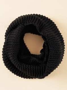 Kids Solid Infinity Scarf Black Casual   Fabric Plain Infinity Scarves  Fall/Winter Kids Accessories, size features are:Bust: ,Length: ,Sleeve Length: Infinity Scarf Outfits, Skull Scarf, Infinity Scarves, Kids Scarf, Winter Gear, Fall Scarves, Vintage Beaded Dress, Long Sleeve Blouse Pattern, Silky Scarf