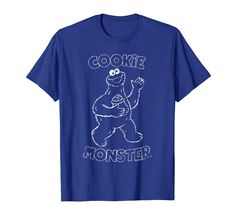 PRICES MAY VARY. Sesame Street Cookie Monster Simple Cookie T Shirt is available in adult unisex or women's sizes. This is a 100% authentic, officially licensed Sesame Street Tee Shirt! Sesame Street is a longtime favorite of children and adults, and a staple of PBS. Big Bird leads a cast of characters such as Bert and Ernie, Oscar the Grouch, Elmo, Grover and many others to teach children numbers, colors and the alphabet. Lightweight, Classic fit, Double-needle sleeve and bottom hem Bert And Ernie, Simple Cookie, Sesame Street Cookies, Bert & Ernie, Sesame Street Cookie Monster, Oscar The Grouch, Big Bird, Easy Cookies, Cookie Monster