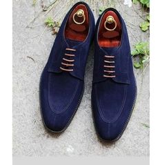 Handmade men suede navy blue lace up closure dress shoes, men dress shoes Split Toe Shoes, Suede Shoes Men, Navy Blue Shoes, Brogues Men, Suede Leather Shoes, Blue Suede Shoes, Men Suede, Brogue Shoes, Formal Shoes For Men