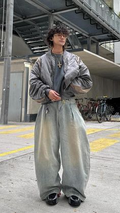 #outfits Mens Baggy Outfit, Streetwear Men Outfits Inspiration, Streetwear Lookbook, Korean Street Fashion Men, Clothing Reference, Drip Drip, Streetwear Inspo, Winter Outfit Inspiration, Streetwear Men