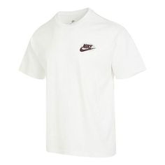 Nike Sportswear Earth T-Shirt 'White' FB9812-133 White Moisture-wicking Short Sleeve T-shirt, Relaxed Fit Short Sleeve T-shirt For Light Sports, Crew Neck T-shirt For Light Sports, Sporty Short Sleeve T-shirt For Sports Season, White Athleisure T-shirt For Sports Season, White Short Sleeve Sportswear T-shirt, Sportswear T-shirt With Graphic Print For Light Sports, White Athleisure T-shirt With Logo Print, Basic Nike T-shirt Moisture-wicking