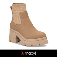 in stock Ugh Chelsea Boot, Cute Boots For Fall, Ugg Chelsea Boots Outfit, 2024 Fall Shoes, Ugg Boots Aesthetic, Ugh Boot, Womens Fall Shoes, Cute Ugg Boots, Lug Chelsea Boots