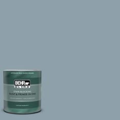 the behr paint is light blue with white trim