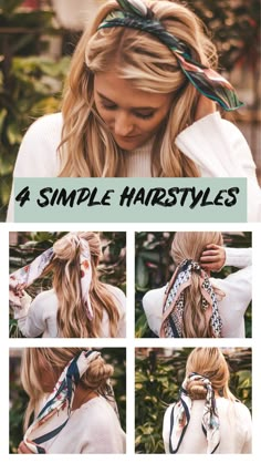 Simple Easy Hairstyles, Hairstyles Quick, 5 Minute Hairstyles, Simple Hairstyles, Fast Hairstyles, Effortless Hairstyles, Easy Hairstyles For Long Hair, Quick Hairstyles