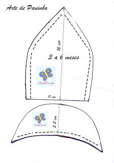 an image of a paper hat with measurements