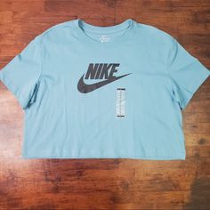 Sz X Large Nike Tee Blue Nike Blue Tops For Spring, Nike Blue Shirt For Summer, Nike Blue Graphic Tee, Nike Blue Casual Shirt, Nike Casual Blue Shirt, Casual Blue Nike Shirt, Nike Light Blue Cotton Tops, Light Blue Nike Cotton Tops, Sporty Light Blue Nike Tops