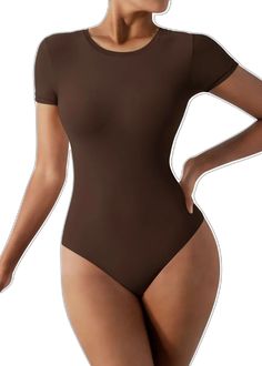 Solid Color Stretch Nylon Bodysuit, Solid Nylon Stretch Bodysuit, Stretch Nylon Bodysuit, Stretch Nylon Solid Color Bodysuit, Stretch Nylon Bodysuit In Solid Color, Solid Stretch Leotard For Yoga, Solid High Stretch Leotard Shapewear, High Stretch Solid Color Shapewear Leotard, Solid High-stretch Shapewear Leotard