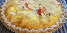 a close up of a pie on a cooling rack