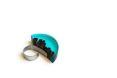 Blue resin wood ring. This wood and blue resin ring is handmade of resin and drift wood. This blue resin ring is perfect gift for her. The ring size is adjustable! Materials utilised Drift wood, Blue epoxy resin Production method 100% hand made by natural materials. ABOUT ME My name is Nikolin Georgiev and I live in Sofia, Bulgaria. I love creating beauty therefore I make jewelry. I love colours and stones' emanation. I also love the soft warmth of wood as well as the glitter of the buffalo horn Unique Blue Resin Rings, Handmade Blue Resin Rings, Blue Resin Rings For Gifts, Blue Resin Rings Perfect As Gifts, Blue Resin Rings Perfect For Gifts, Sofia Bulgaria, Drift Wood, Make Jewelry, Wood Ring