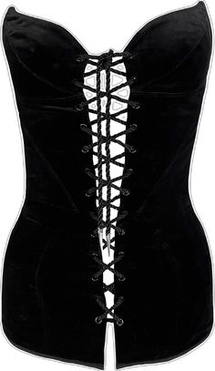 Black Lace-up Back Corset For Night Out, Velvet Corset Dress For Costume Party, Velvet Corset Back Dress For Evening, Velvet Evening Corset Dress With Corset Back, Black Party Corset With Lace-up Back, Fitted Velvet Corset Dress For Night Out, Gothic Strapless Evening Corset, Gothic Strapless Corset For Evening, Velvet Corset Dress With Boned Bodice