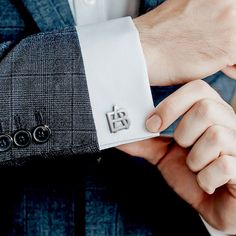 These stylish cuff links are the perfect accessory for any dapper gentleman. Crafted with care, these cufflinks feature any two Initials in a sleek overlapping design. Made to add a touch of sophistication to any outfit, these cuff links are a must-have for those who appreciate fine craftsmanship and attention to detail. Whether you're dressing up for a formal event or simply want to elevate your everyday look, these initial cuff links are sure to make a statement. A Perfect gift for groomsmen, fathers, and other men in your life! Each cufflink measures about 3/4 Inch tall (approximate size of a Nickel) which is the perfect size for anyone All of our cufflinks are nickel free and are hypo allergenic Each order comes in a free gift box for easy gift giving. Available in Sterling Silver, Yel Monogram Cufflinks, Overlapping Design, Monogrammed Cufflinks, Mens Cufflinks, Initial Cufflinks, Custom Cufflinks, Dapper Gentleman, Cufflinks Men, Tie Accessories