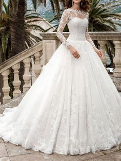 Still looing for your wedding dress  Suzhoufashion offers you hundreds of different styles of bridal gowns for your choice. Come and choose the dress for your big day today and extra coupon code vailable. High Neck Wedding Gown, Jeweled Wedding Dress, Long Sleeve Bridal Gown, Long Sleeve Wedding Gowns, Long Train Wedding Dress, Lace Wedding Dress With Sleeves, Cheap Wedding Dresses Online, Long Sleeve Wedding Dress Lace, Princess Ball Gowns