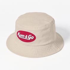 This packable, scrunchable, lightweight headwear classic is ready for adventure, from the beach to the street to the trail Breathable 100% cotton with eyelet ventilation Flat top Moderate brim is 2.2"" (5.5 cm) wide to keep the sun off your face Unstructured crown is 3.1"" (8 cm) deep Easy care: just spot clean and dry in shade. Kum And Go Logo T-Shirt Casual Sun Hat With Letter Print For Beach, Casual Beach Sun Hat With Letter Print, Casual Letter Print Sun Hat For Vacation, Casual Lightweight Bucket Hat For Outdoor Activities, Casual Sun Hat For Outdoor Activities, Summer Cotton Bucket Hat For Outdoor, Summer Bucket Hat With Letter Print And Wide Brim, Casual Sun Hat With Letter Print For Summer, Casual Sun Hat For Summer Streetwear