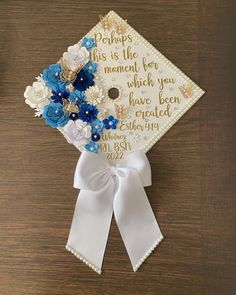 Hi! I am here to make you a custom cap topper for your graduation! I can make the shown photos or if you have any custom ideas feel free to send them to me as well and I could accommodate to your wants I am able to change the wording, colors, styles, or even do a totally new design All of my cap toppers have adhesive strips on the back for easy application: just peel off the backings and stick it on! Let me know if you have any questions -Athena Baby Blue Graduation Cap, Christian Nursing Graduation Cap, Christian Cap Decoration Graduation, Graduation Cap Accounting, Grad Cap Memorial Ideas, Customized Graduation Caps, Inspirational Graduation Caps, Graduation Cap Designs For Dad In Heaven, Medical Assistant Graduation Cap Ideas