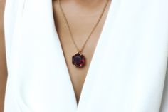 "A vivid Garnet jewelry necklace is a gorgeous choice for a finishing touch to your style. A stylish piece from our selection of pendant necklaces for women with silhouettes to compliment you. A hexagon necklace with a remarkable simplicity that never goes out of style. ♥ Gemstone Type - Garnet (Lab Created) ♥ Gemstone Size - 16mm ♥ Gemstone Cut - Hexagon - More options available in the drop down menu ♥ Metal Type (Main Photo) - 14k Rose Gold Filled - More options available in the drop down menu Garnet Jewelry Necklace, Gold Necklace Long, Long Stone Necklace, Hexagon Necklace, Bubble Necklaces, Fancy Gifts, Gold Long Necklace, Garnet Pendant, Garnet Necklace