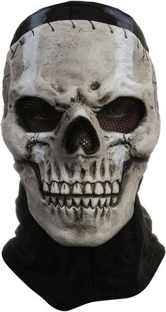 PRICES MAY VARY. High-Grade Material: This Ghostface skull mask is made of natural latex and fabric, allowing for long-lasting wear and a perfect fit for all face shapes, Halloween Ghost skull full face mask suitable for all crazy fans Breathable & Safe: Halloween Ghost mask is designed with breathable holes, mesh eye hole design and elastic cloth on the back for a comfortable feeling, will not feel tight, Ghostface costume mask is easy to wear and is lightweight to carry anywhere Realistic Skul Cod Ghost Masks, Soap Ghost Mask Cod, Ghost Mask Mw2, Ghost Mw2, Call Of Duty Ghost, Ghost Mask, Skeleton Mask, Halloween Costume Mask, Scary Halloween Costume