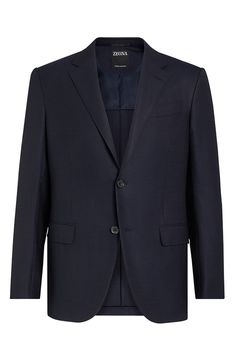 Combining elegant form and utilitarian functionality, this blazer is impeccably tailored of the brand's superfine Trofeo wool enriched with lustrous silk. Front button closure Notched lapels Four-button cuffs Chest welt pocket; front flap pockets; seven interior pockets Side vents Lined 91% wool, 7% silk, 1% elastane Dry clean Made in Italy Men's Designer Clothing Silk Jacket, Pocket Jacket, Designer Clothes For Men, Mens Outerwear, Mulberry Silk, Welt Pocket, Outerwear Jackets, Wool Blend, Designer Clothing