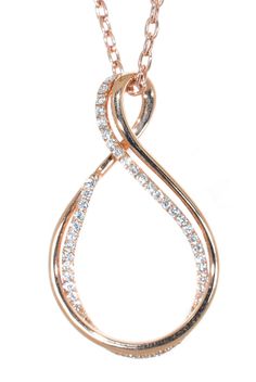 18kt Rose Gold Diamond Swirl Pendant (.44 ctw) Spiral Cubic Zirconia Jewelry For Anniversary, Fine Jewelry With Diamond Accents In Spiral Shape, Fine Jewelry With Spiral Shape And Diamond Accents, Fine Jewelry With Spiral Diamond Accents, Spiral Jewelry With Brilliant Cut For Anniversary, Spiral Brilliant Cut Jewelry For Anniversary, Spiral Rose Gold Jewelry For Anniversary, Spiral Diamond Jewelry For Anniversary, Formal Spiral Diamond Jewelry