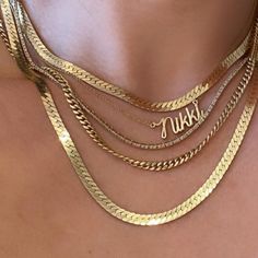 In Excellent Condition! 14k Solid Gold. Not Filled Or Gold Layover. Nameplate Script Nikki. Great For Layering Or Just By Itself. Beautiful Necklace For Mom, Daughter, Friend, Sister, Auntie, Or Even A God Mother. Necklace Adjustable 14" To 15" To 16" Length. Chain Made In Italy. Lobster Clasp. No Returns! Please Ask Questions. Will Go For Best Offer!! God Mother, Mother Necklace, Necklace For Mom, Gone For Good, Nameplate Necklace, A God, Mom Daughter, Beautiful Necklace, Godmother