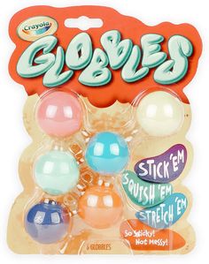 the package contains six different colored balls and one is white, orange, blue, and pink