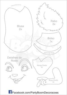 paper doll templates for the face and head