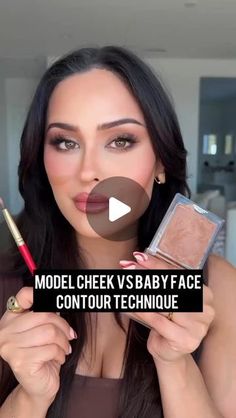 Cool Tone Contour Products, Bronzer For Round Face, How To Contour Your Face Step By Step, Makeup For Big Nose, Apply Bronzer And Blush, Bronzer Application Tutorial, Easy Contouring For Beginners, Baby Face Makeup, Tan Contour