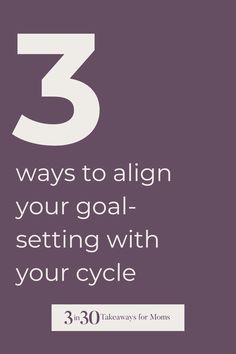 ✨ Have you explored cyclical living and its impact on goal-setting? As women, our energy and motivation fluctuate throughout the month due to our menstrual cycles, and this TRUTH can transform how we approach our goals. Discover how to align your aspirations with your cycle for greater harmony and success. Click the link to learn more! | 3 in 30 Podcast | Phases of Menstruation | Menstrual Cycle |