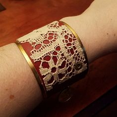 Lace, Leather And Brass Cuff Bracelet By Twisted Silver. Never Worn! Leather And Brass, Brass Cuff Bracelet, Brass Cuff, Womens Jewelry Bracelets, Cuff Bracelet, Design Inspiration, Cuff, Women Jewelry, Brass