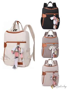 Bird in Bag - Silk Decorative Travel Bag with Large Capacity Classic Backpack, Bird In Bag, Save The Planet, Female Travel, Color Khaki, Casual Bags, Travel Luggage, Travel Bag, Style Casual