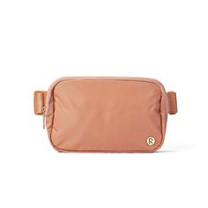 the cosmetic bag in peach pink