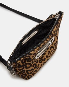 This versatile CALLUM bag is a 3-in-1 design, featuring a stylish leopard pattern and a convenient cutout handle with removable straps. Perfect for any occasion, its multifunctional design allows for easy organization and effortless style. Expertly crafted, this bag is a must-have for any fashion-forward individual. 3-in-1 design: clutch, shoulder bag, and crossbody bag Metal feet and reinforced bottom Removable chain shoulder strap Removable and adjustable crossbody strap Shoulder strap: 10 inc Trendy Leopard Print Bag For Everyday Use, Trendy Leopard Print Shoulder Bag For Everyday Use, Rectangular Leopard Print Shoulder Bag With Detachable Handle, Leopard Print Rectangular Shoulder Bag With Detachable Handle, Trendy Leopard Print Bag With Removable Pouch, Daily Use Leopard Print Bags With Removable Pouch, Leopard Print Rectangular Bag With Detachable Handle, Leopard Print Bags With Zipper For Daily Use, Leopard Print Shoulder Bag With Removable Pouch