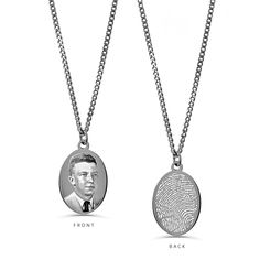 Our custom engraved oval necklace makes an effortless gift made with a lot of thought and care to keep your loved ones closer to your heart. The necklace is personalized with a photo on side and an actual thumbprint on the back. Please don't hesitate to message us if you have any questions or ideas! ❤WE SHIP WITHIN 48 HOURS! ❤TO ORDER follow these 3 simple steps: 1) Choose the chain style and the length from the drop-down menu. Please contact us if you have an inquiry about a different chain len Engraved Oval Link Necklace For Keepsake, Keepsake Engraved Oval Link Necklace, Engraved Oval Pendant Necklace For Commemoration, Memorial Oval Pendant Necklaces With Engraving Option, Memorial Oval Pendant Necklace With Engraving, Customizable Oval Pendant Necklace For Personalized Gift, Personalized Oval Pendant Necklace For Memorial, Personalized Oval Necklace For Memorial, Personalized Oval Necklace For Memorials