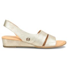 Born® Crista Leather Slingback Sandal - 21892308 | HSN Modern Slip-on Sandals With Heel Strap, Summer Slingback Wedge Sandals, Elegant Slingback Sandals For Vacation In Spring, Elegant Slingback Sandals For Spring Vacation, Elegant Slingback Sandals For Summer Beach, Elegant Summer Slingback Sandals With Heel Strap, Open Toe Sandals With Arch Support For Summer, Elegant Open Heel Slingback Sandals For Vacation, Elegant Open Toe Sandals For Vacation