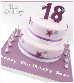 18th Birthday Cake For Girls, Debut Cake, 18th Cake, 2 Tier Cake, 18th Birthday Cake, 18th Birthday Party, Girl Cakes, 18th Birthday, Tiered Cakes