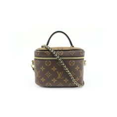 Louis Vuitton Monogram Reverse Vanity Pm Crossbody Train Case Bag 39lv217s Date Code/Serial Number: Rfid Chip Made In: France Measurements: Length: 7.2" Width: 4" Height: 5" Shoulder Handle Drop: 17.5" Handle Drop: 2.5" Overall New Condition ( 10/10 Or N ) Accessories: Box, Dust Bag, Lock And Key, Clochette, Care Card, Barcode Signs Of Wear: Exterior Canvas: New Exterior Leather And Trim: New Interior: New Interior Pocket: New Handle / Straps: New Corners: New Edges: New Hardware: New Odor: None Formal Monogram Canvas Box Bag With Dust Bag, Luxury Monogram Canvas Crossbody Box Bag, Luxury Monogram Canvas Box Bag With Detachable Strap, Brown Monogram Canvas Box Bag, Louis Vuitton Favorite Pm, Louis Vuitton Felicie Pochette, Lv Multi Pochette, Louis Vuitton Favorite Mm, Louis Vuitton Felicie