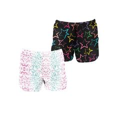 Effortlessly update your sleep style with this Printed Sleep Shorts 2-Pack from Jaclyn. Two times the cool, these shorts feature a satin baby bow drawstring and luxuriously soft and comfy fabric for an easy nights sleep. Just add your favorite pajamas tops to mix, match and create endless bedtime outfits. Size: L.  Color: Multicolor.  Gender: female.  Age Group: adult. Multicolor Summer Pajama Shorts For Bedtime, Multicolor Short Sleepwear For Sleepover, Playful Multicolor Pajama Shorts For Sleepover, Cute Multicolor Pajama Shorts For Bedtime, Multicolor Stretch Pajama Shorts, Playful Short Pajama Shorts For Pajama Party, Stretch Multicolor Pajama Shorts, Playful Pajama Shorts For Pajama Party, Playful Stretch Loungewear Shorts