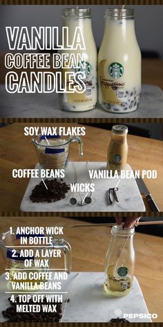 the instructions for how to make vanilla coffee