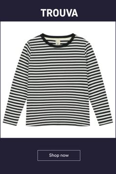 This long-sleeved T-shirt is made from our soft organic cotton jersey. A slip-on style, it has a ribbed round neck, neat topstitching and rounded hem. Our logo is stitched on the side of the right arm, just below the shoulder. 100% Organic Cotton Jersey Machine wash 30°C, no tumble dry, iron medium Produced in Turkey.