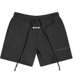 Brand New With Tags And Never Worn Sold Out Sweat Shorts By Fear Of God Essentials In Black. Unisex. #Nwt #Fearofgod #Essentials #Fogessentials #Fog Black Sweat Shorts, Limo Black, Essential Shorts, Yeezy Outfit, Essentials Logo, Black Sweats, Fear Of God Essentials, Dope Outfits For Guys, Exclusive Sneakers