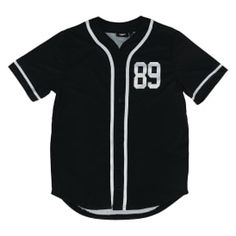 The Simpsons™ Baseball Jersey | Five Below Collegiate Black Baseball Jersey For Streetwear, Black Varsity Jersey For Streetwear, Throwback Cotton Jersey With Letter Print, Throwback Black Tops For Baseball Season, Black Varsity T-shirt For Streetwear, Black Sports Tops With Number Print For Events, Sporty College T-shirt With Baseball Collar, Black Tops With Number Print For College, Varsity Jersey With Graphic Print And Baseball Collar