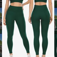 High Waisted Leggings For Women, Workout Soft Tummy Control Leggings. Size M, Dark Green. Brand New, Never Worn Green Full-length Moisture-wicking Pants, Green Moisture-wicking Full-length Pants, Green Stretch Pants For Gym, Stretch Green Pants For Gym, Green Stretch Pants For Pilates, Green Mid-rise Sporty Activewear, High Stretch Green Moisture-wicking Pants, Green Stretch Full-length Leggings, Non-stretch Leggings For Workout