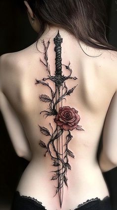 Pretty Henna Designs, Spine Tattoo